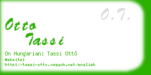 otto tassi business card