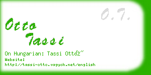 otto tassi business card